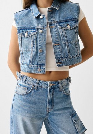 Veste sans manches - light-blue denim