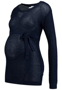 MAMALICIOUS Stickad tröja - dark blue