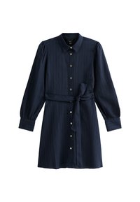 BELTED CRINKLED MINI - Blousejurk - navy