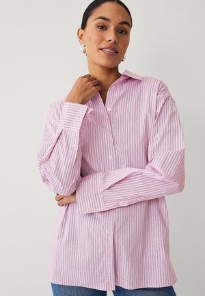 Overhemdblouse - light red