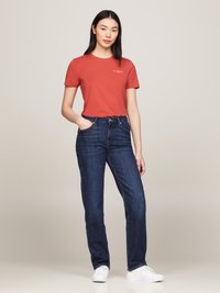 Tommy Hilfiger MINI LOGO - Jednoduché tričko - terra red
