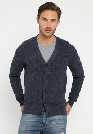 Strickjacke - mottled blue