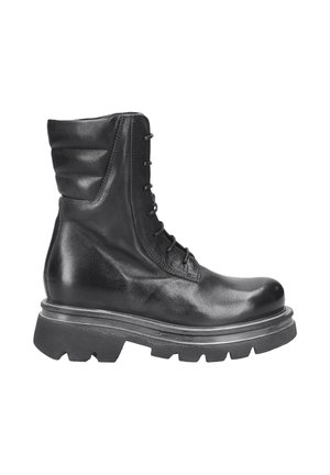 Plateaustiefelette - schwarz