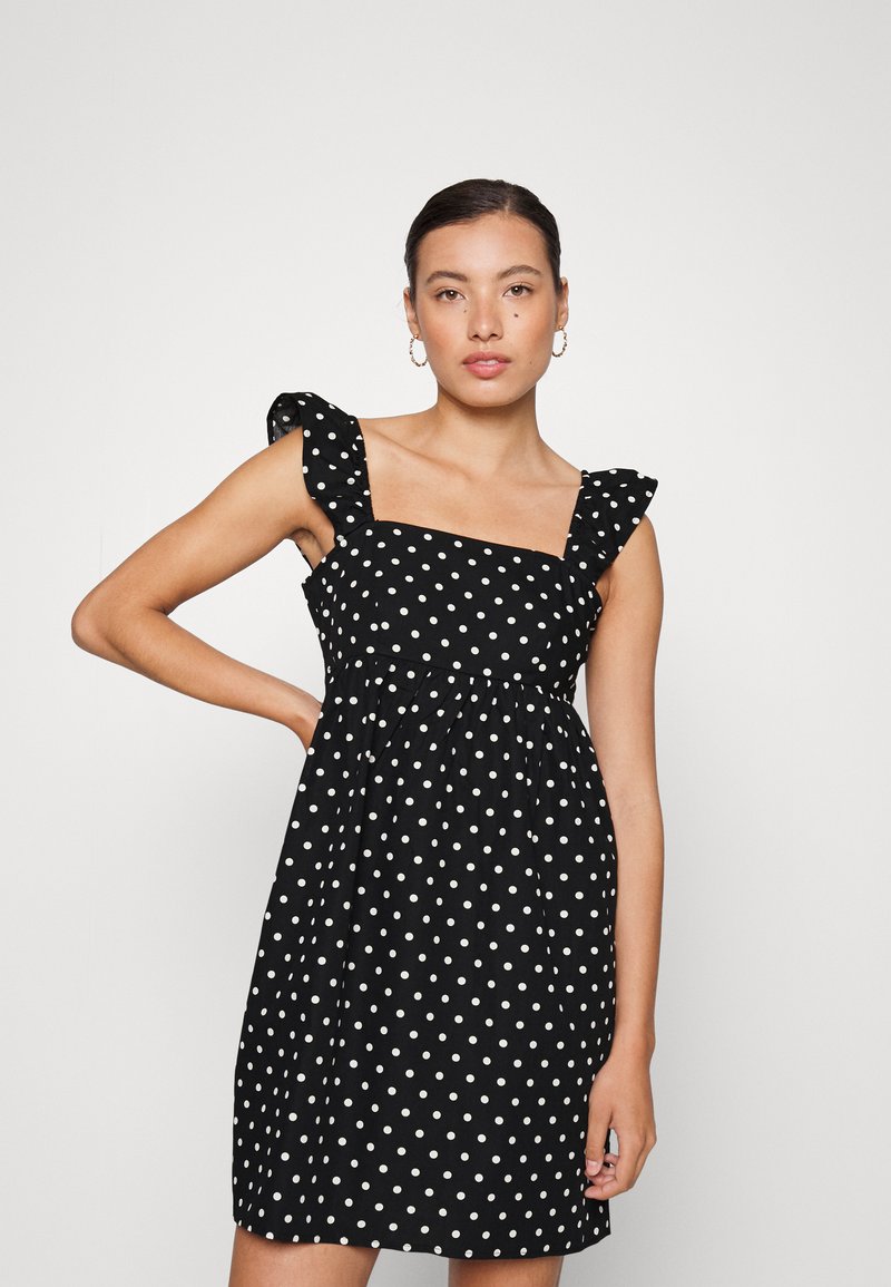 Vero Moda VMSOPHIE SHORT DRESS  - Vestido de dia - black