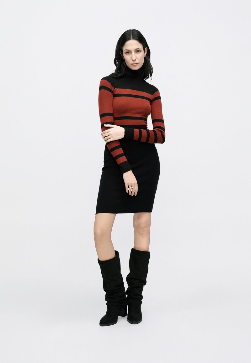 Anna Field Jumper dress - brown/black/brown - Zalando.ie