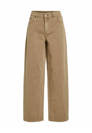 Rouge Edit, WIDE FIT JEANS MID-WAIST - Jean large - dull gold