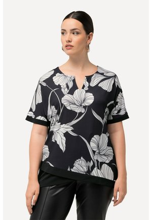 Ulla Popken Triko s potiskem - black