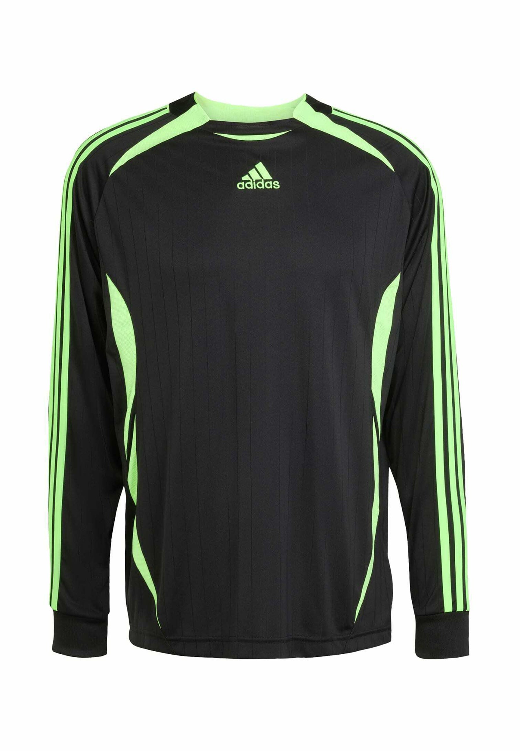 adidas Originals TEAMGEIST - Long sleeved top - black signal green