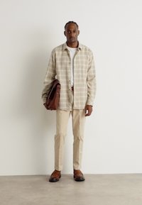 Mads Nørgaard ALASKA CHECK SUNE SHIRT - Ing - vanilla ice/silver sage