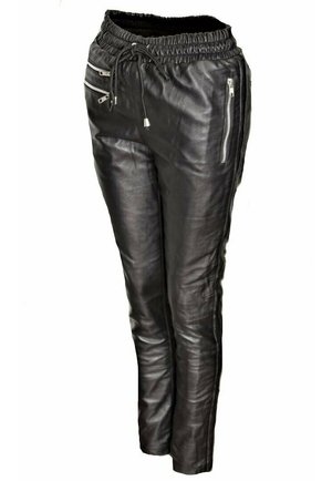 MILLA - Lederhose - schwarz