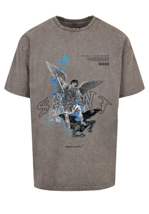 ACID WASHED HEAVY  - Print T-shirt - asphalt