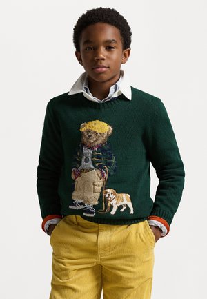 POLO BEAR SWEATER - Pullover - moss agate