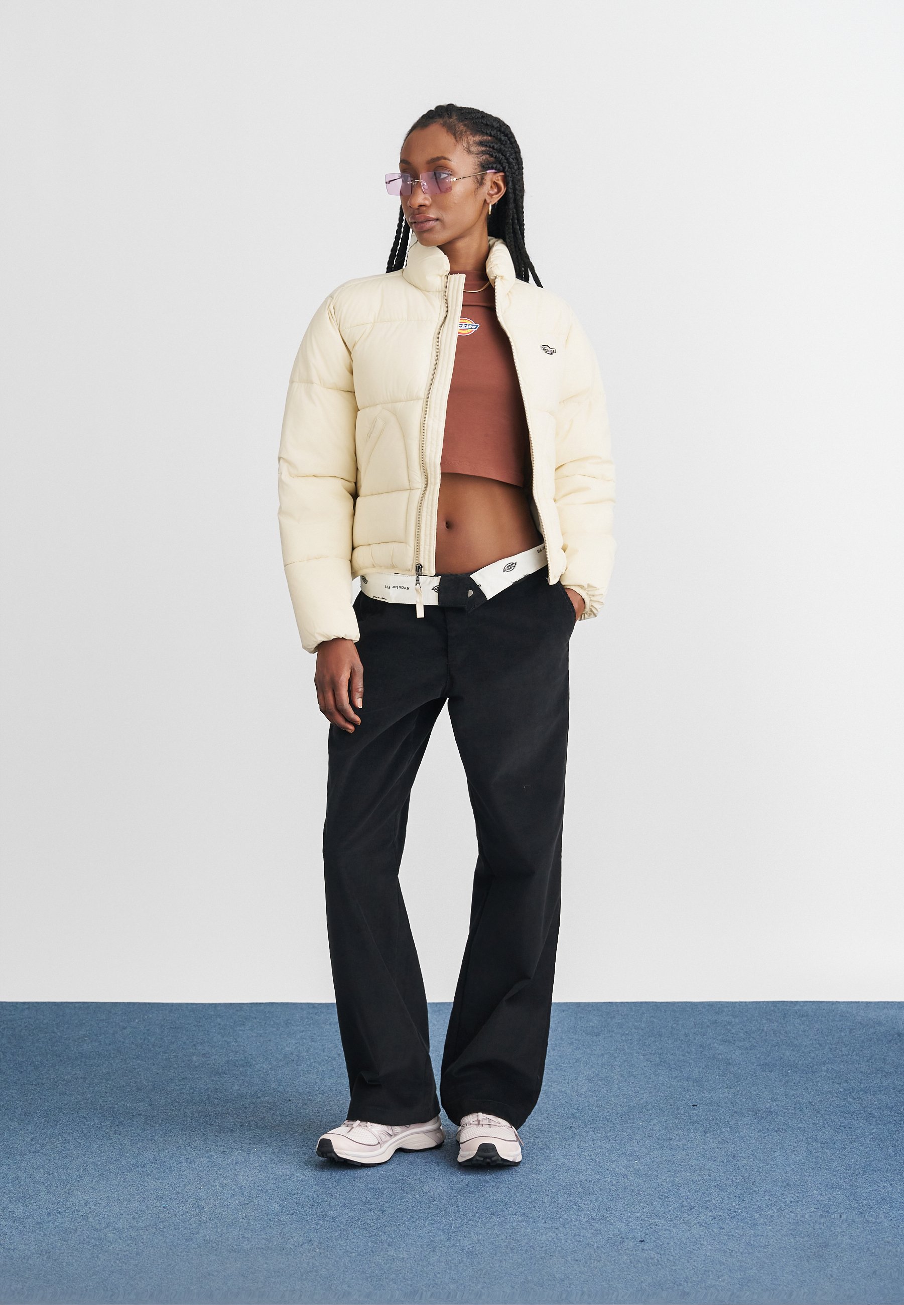 W COLOR STUDDED DRIZZLER JACKET ベージュ CLANE(クラネ)｜W COLOR STUDDED DRIZZLER JACKET ブルゾン/BEIGE の