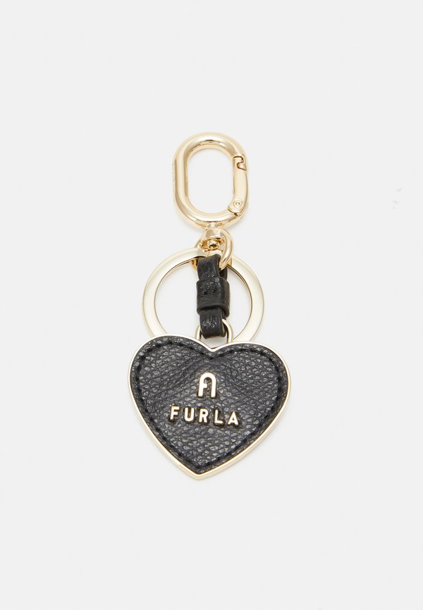CAMELIA KEYRING HEART - Schlüsselanhänger - nero
