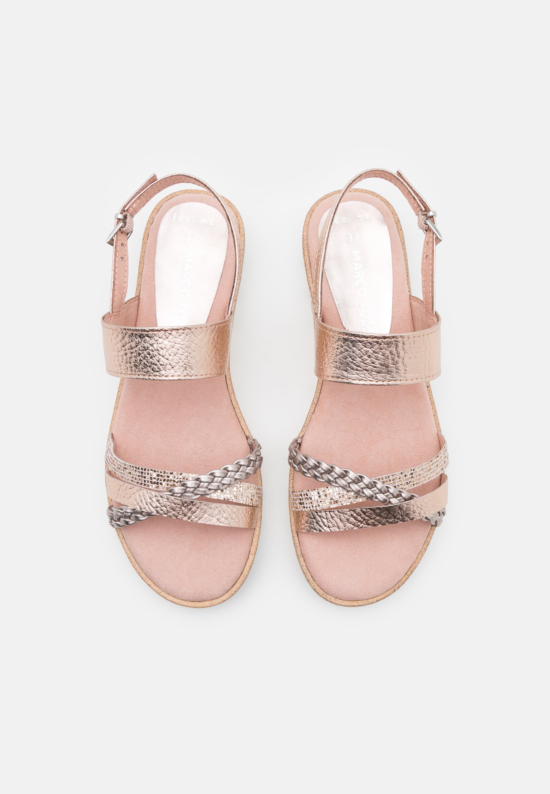 Marco Tozzi Sandals - rose metallic/rose gold-coloured - Zalando.ie