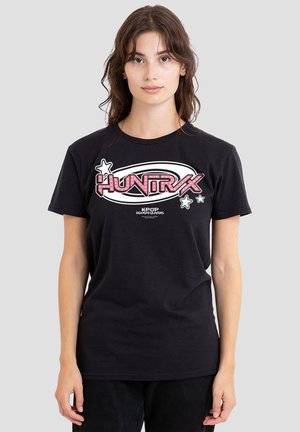 NETFLIX, KPOP DEMON HUNTERS HUNTRIX CIRCLE LOGO - Print T-shirt - black