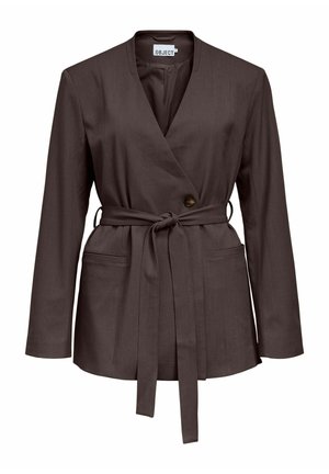 Object, BLAZER BELTED - Manteau court - seal brown
