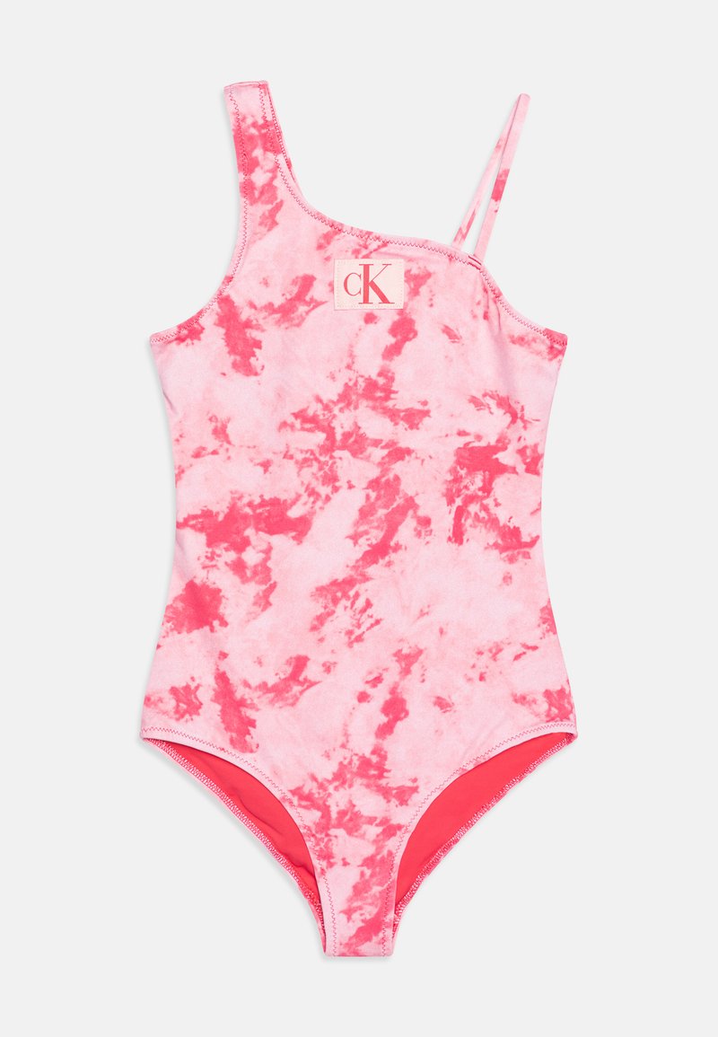Calvin Klein Swimwear ONE SHOULDER SWIMSUIT PRINT Swimsuit tie dye
