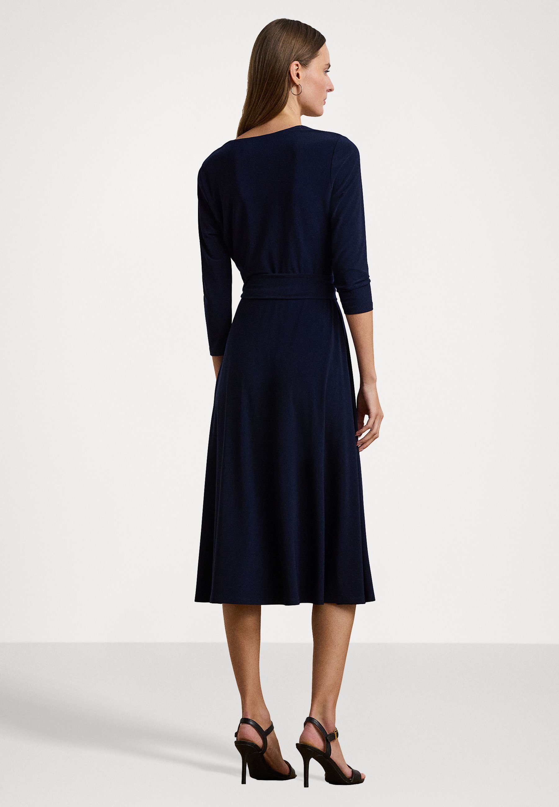 Ralph Lauren イブニングドレス LIGHTHOUSE NAVY Lauren Ralph Lauren NWT Lighthouse Navy Blue Label belted