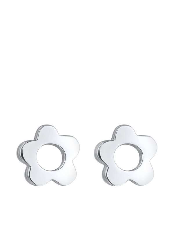FLOWER BASIC – Ohrringe – silberfarben