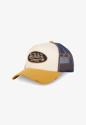 Von Dutch, TRUCKER AVEC EFFET USÉ ET PATCH BRODÉ - Casquette - jaune