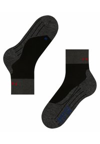 FALKE TK2 COOL SHORT TREKKING MEDIUM CUSHIONING - Calze sportive - black