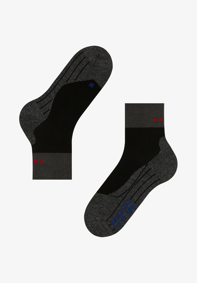 FALKE TK2 COOL SHORT TREKKING MEDIUM CUSHIONING - Calcetines de deporte - black