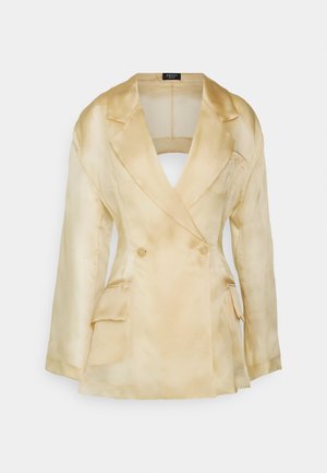 FITTED JACKET WITH BACK CUT OUT - Blazer - beige