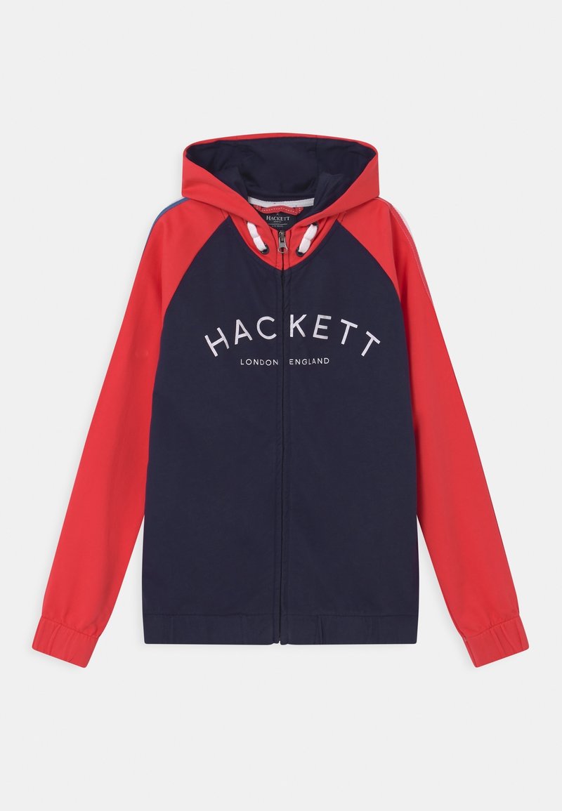 Hackett London CLASSIC - Felpa con zip - navy/pink