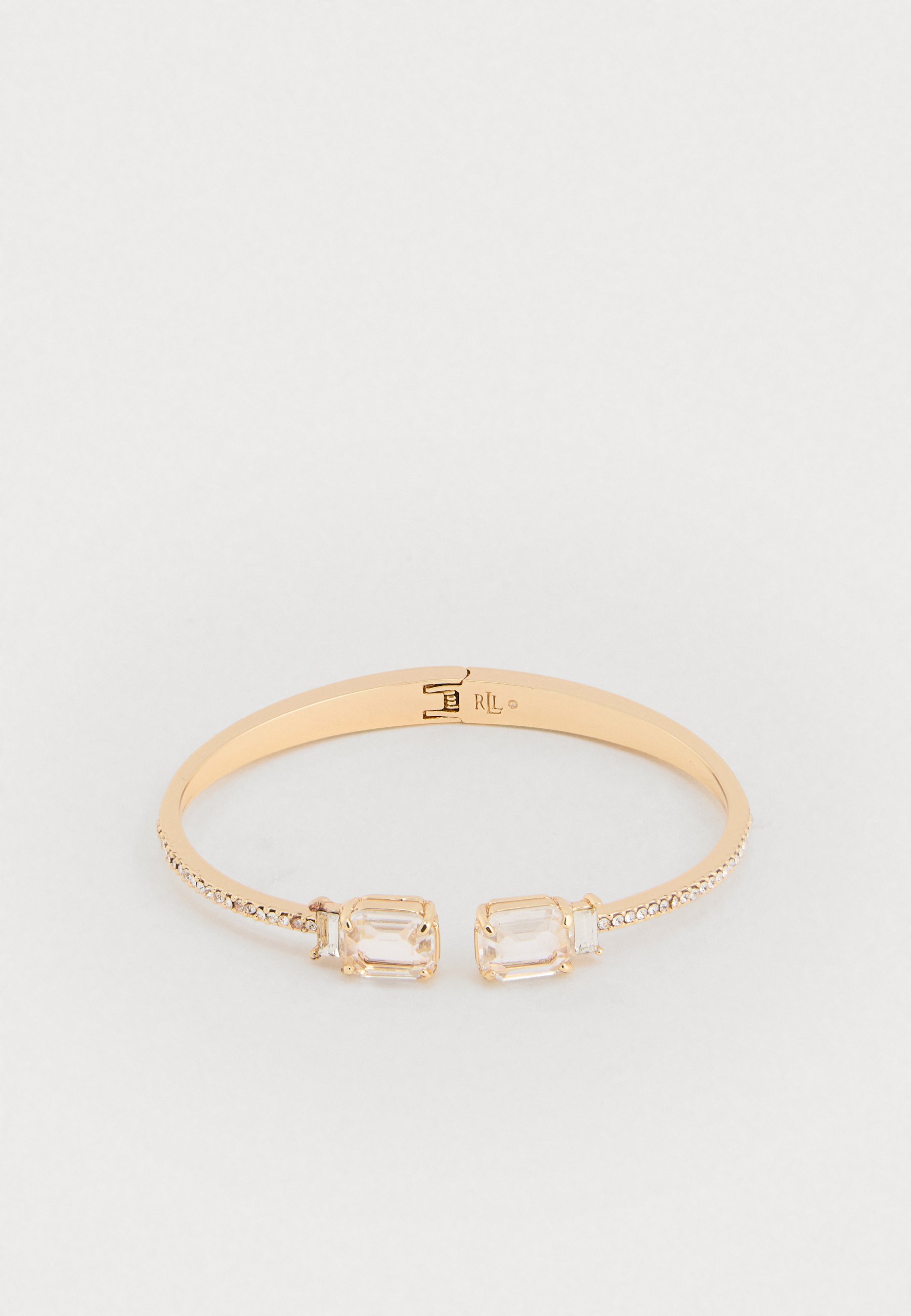 Lauren Ralph Lauren HINGE BANGLE - Armband - gold-coloured/white