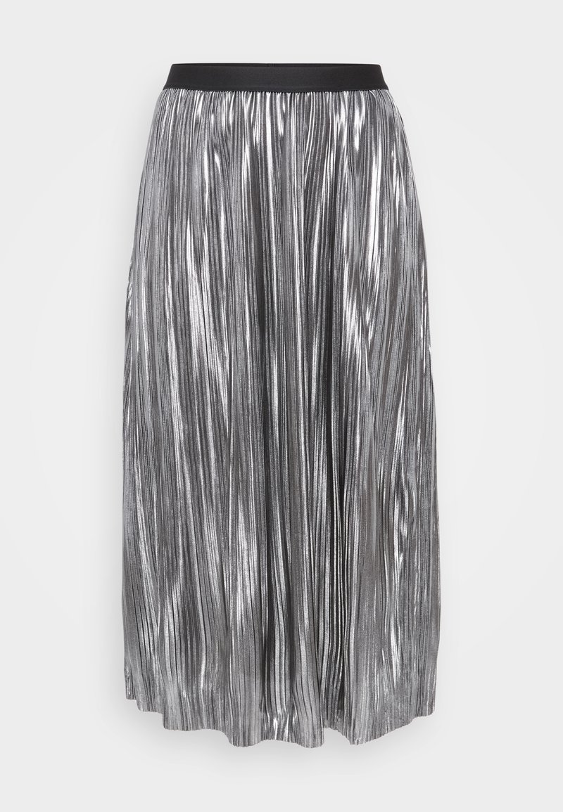 ONLY Carmakoma CARSHIVER PLISSE SKIRT Gonna a pieghe silver