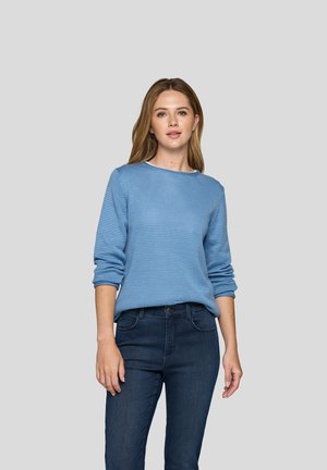 VINTAGE VIBE - Strickpullover - hellblau