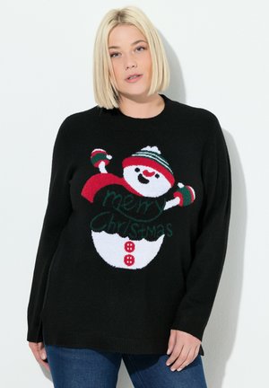 WEIHNACHTSMOTIV LANGARM - Maglione - black
