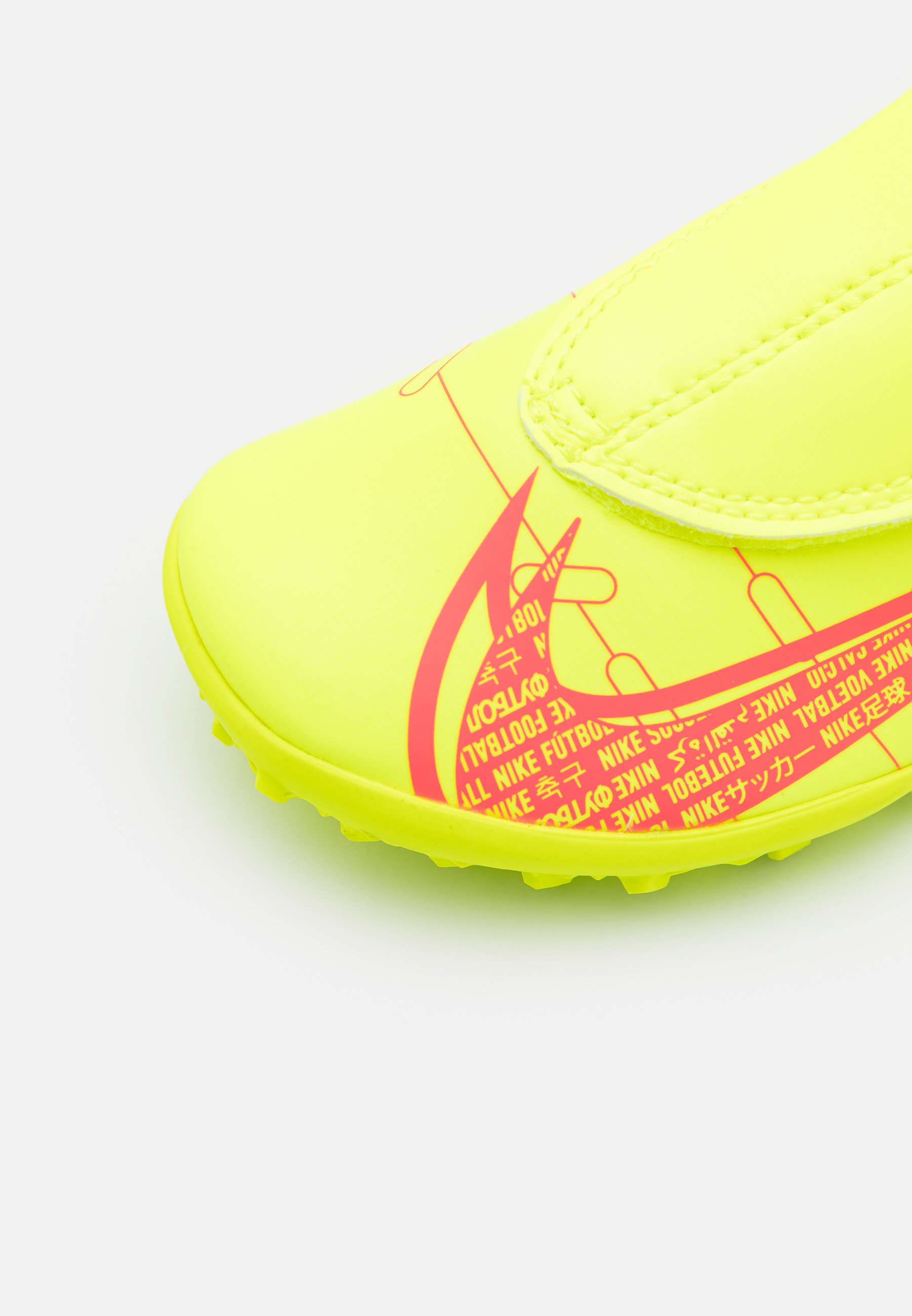 Nike Performance MERCURIAL JR VAPOR 14 CLUB TF UNISEX - Botas de fútbol  multitacos - volt/bright crimson/amarillo neón - Zalando.es