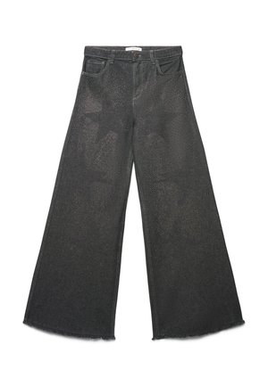 WIDE CON STRASS A STELLE - Jeans baggy - var grigio denim