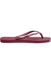 SLIM SQUARE LOGO METALLIC - Sapatos para piscina - amaranth