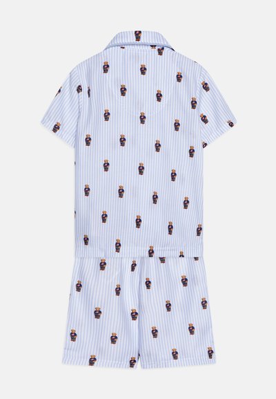 Polo Ralph Lauren BEARS COAT SHORT - Σετ πιτζάμας - white/elite blue