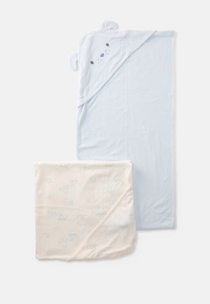 BATH TOWELS UNISEX 2 PACK - Kopalna brisača - off-white/light blue
