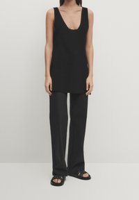 Massimo Dutti Trousers - black