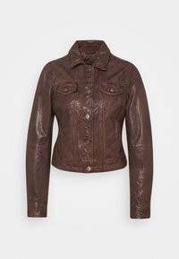Freaky Nation Lederjacke - brown