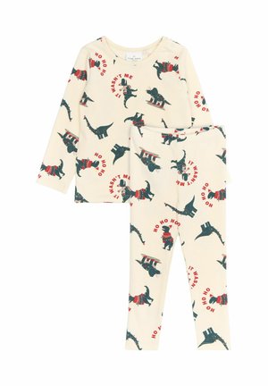 HOLIDAY SET - Pyžamová súprava - gardenia dino aop