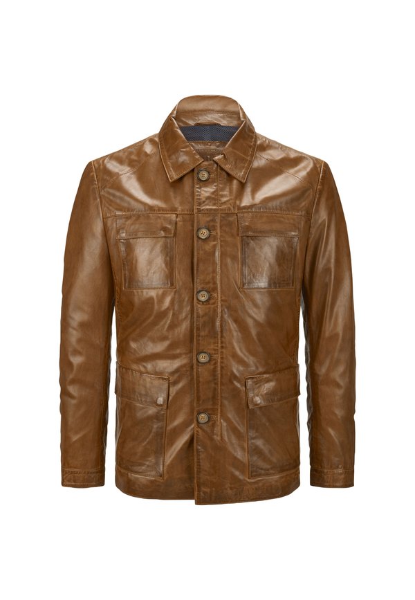 MSArturo - Lederjacke - cognac