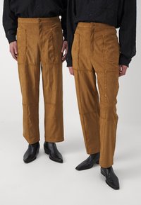 Sister Jane CLAY PATCHWORK TROUSERS UNISEX - Housut - tan