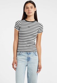 GESTREIFTES - Majica kratkih rukava s printom - mehrfarbig schwarz