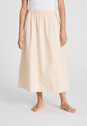 ASTRID LONG - Maxi skirt - smoke gray