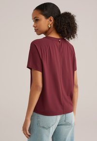WE Fashion Marškinėliai su spaudiniu - vintage red