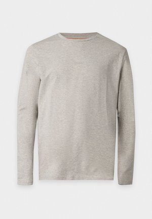 BOSS, Μπλούζα με μακριά μανίκια - open grey