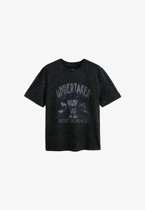 Next, REGULAR FIT - WWE LICENSE GRAPHIC RELAXED FIT T-SHIRT - Tričko s potlačou - black washed undertaker