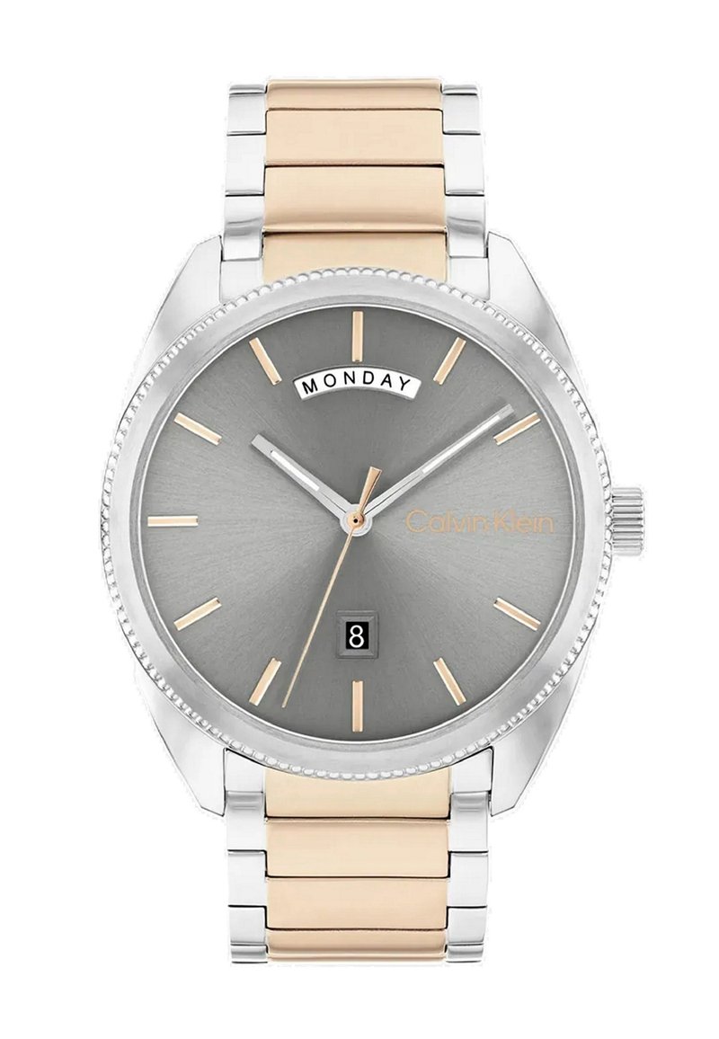 Calvin Klein PROGRESS - Laikrodis - silver-coloured/rose gold-coloured