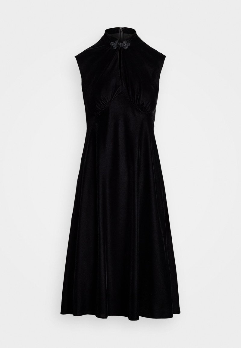 Lauren Ralph Lauren VELVET CAP-SLEEVE DRESS - Päevakleit - black velvet